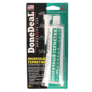 Клей-герметик Done Deal силиконовый прозрачный 85г. фото