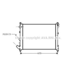Радиатор основной AVA RT2164 фото