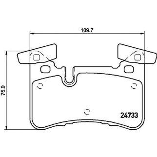 Колодки тормозные задние дисковые к-кт TEXTAR 2473301 фото