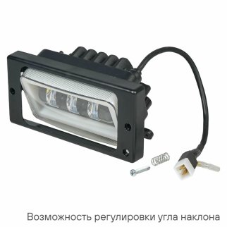 Фара светодиод, регулир.свет.граница, 41W Бел/Обод., 174x85x70, кмпл 2шт. PRO (ALED072) фото 4