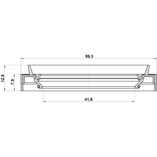 Сальник привода 41.6x59.3x7.9x12.8 фото 2