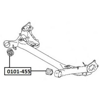 Сайлентблок ASVA 0101-455 фото