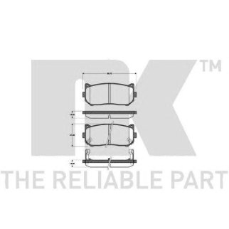 Колодки тормозные дисковые 223503 фото