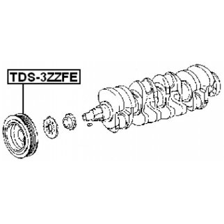 Шкив коленвала FEBEST TDS-3ZZFE фото 2