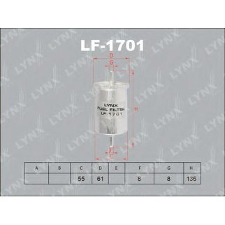 Фильтр топливный LYNXauto LF-1701 фото