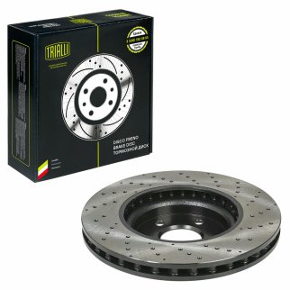 Диск торм. для а/м Mercedes A (W176) (12-)/CLA (C117) (13-) перед. d=320 (перф./окраш.) (DF 190419) фото 2