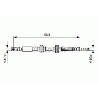 Шланг тормозной VW T5/T6 -09 560мм. перед. фото
