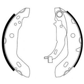 Колодки барабанные к-кт FERODO FSB569 фото