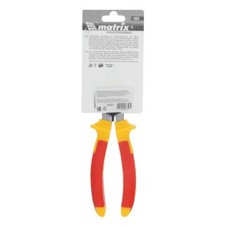 MATRIX 16903 Плоскогубцы комбинированные, Insulated, 180мм, двухкомпонентные рукоятки фото 1