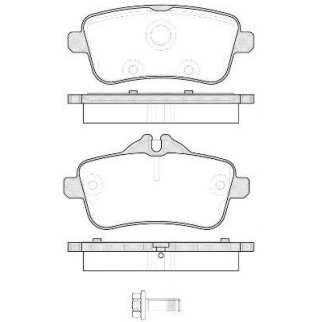 1503 00_колодки дисковые задние! MB W166/R172 ML250-ML500 2.5-5.2/3.5CDI 11> фото