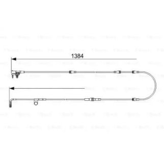 Датчик износа колодок BOSCH 1 987 473 582 фото