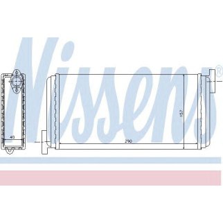 Радиатор отопителя Nissens 72002 фото
