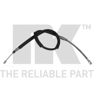 Трос стояночного тормоза задний левый / VW LT 28-55 (колесная база 2950 мм) 75~96 фото