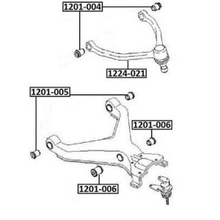 Сайлентблок ASVA 1201-005 фото
