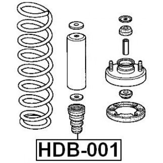 Отбойник амортизатора FEBEST HDB-001 фото 2
