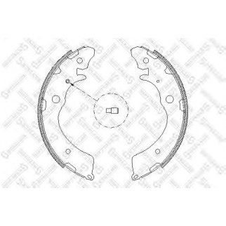 394 100-SX_=4383.00=508SBS=K5524-01=361457B=FSB318 !колодки барабанные Honda Accord 2.0i 88-93 фото