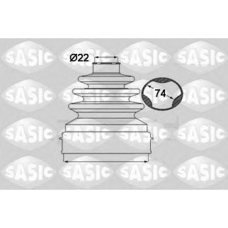 Пыльник ШРУСа SASIC 1904028 фото