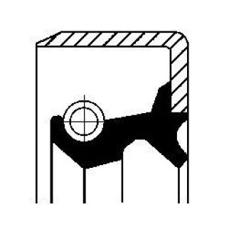 Сальник полуоси пер.33x44x8 фото