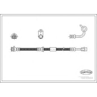 Шланг тормозной HONDA: CIVIC VI Hatchback 1.4 i/1.4 i S/1.5 i/1.6/1.6 VTi/1.6 i 95-01, CIVIC VI купе 1.6 i/1.6 i Vtec 96-00 фото