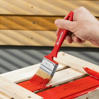 Кисть флейцевая ЭМАЛИ 50x12 мм MATRIX 83352 фото 7