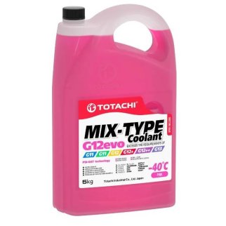 Антифриз розовый TOTACHI MIX-TYPE COOLANT G12evo -40 5кг фото