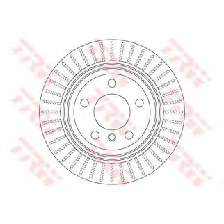 Диск тормозной задний TRW DF6513S фото