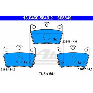 Колодки торм.зад./дат. фото