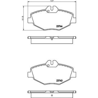Колодки тормозные передние к-кт TEXTAR 2374303 фото