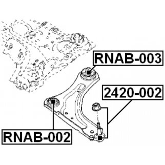 Опора шаровая FEBEST 2420-002 фото 2