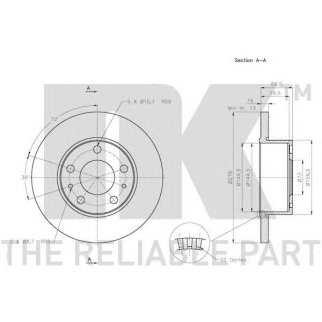 Диск тормозной задний (276x16mm) / IVECO Daily-III 99~07 фото