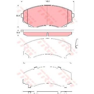 Колодки тормозные TRW GDB3326 фото