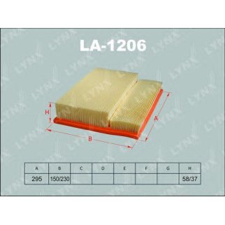 Фильтр воздушный LYNXauto LA1206 фото