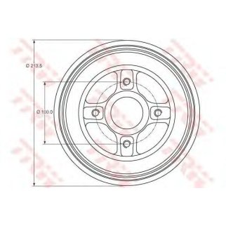 Барабан тормозной TRW DB4214MR фото