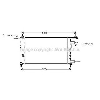 Радиатор основной AVA OLA2261 фото