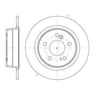 6270.00_диск тормозной задний!MB W202/W203/W210 2.0-3.0TD 85> фото