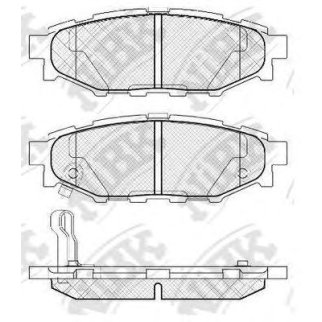 Колодки тормозные задние к-кт NiBK PN7501 фото
