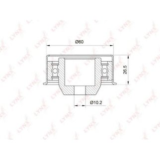 Ролик ГРМ LYNXauto PB3015 фото