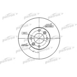 Диск торм.RENAULT LAGUNA 93-01, LAGUNA Grandtour 95-01, MEGANE Cabriolet 96-99, MEGANE Coach 96-99, фото