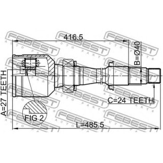 ШРУС внутренний FEBEST 0111-MCV30RH фото