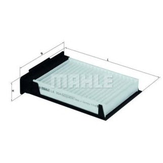 Фильтр воздушный салона PEUGEOT 107 (05-) CITROEN C1 (05-) TOYOTA Aygo (05-) MAHLE фото 2