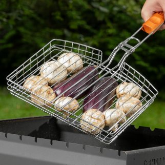 Решетка гриль 305х235*55мм объемная хромир. PALISAD фото 1