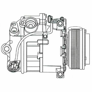 Компрессор кондиц. для а/м BMW X5 (E70) (06-) 3.0i (LCAC 2670) фото 3