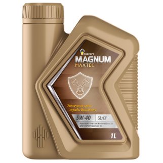 Масло моторное Rosneft Magnum Maxtec 5W-40 полусинтетическое 1 л 40814632 фото