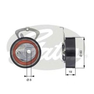 Ролик ГРМ GATES T43140 фото