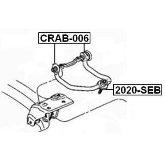 Сайлентблок задней подвески FEBEST CRAB-006 фото 2 Сайлентблок задней подвески FEBEST CRAB-006 фото 2