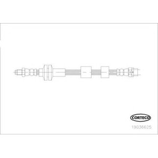 Шланг тормозной CORTECO 19036625 фото
