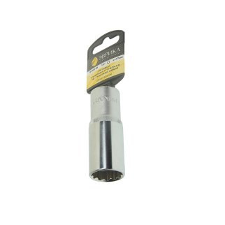 Головка торцевая ER-91515-12H 1/2&quot; DR 12-гранная глубокая 22мм (с держателем) ЭВРИКА фото