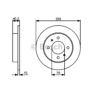 Диск тормозной BOSCH 0 986 479 484 фото