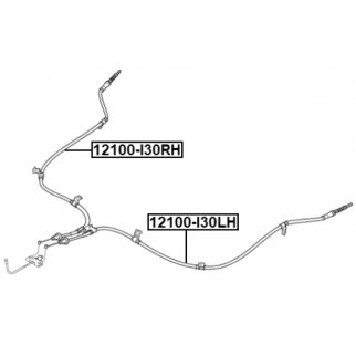 Трос ручного тормоза правый фото 2