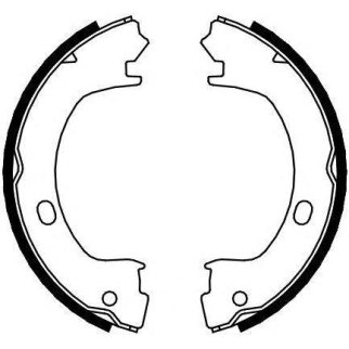 Колодки тормозные барабанные ручного тормоза фото